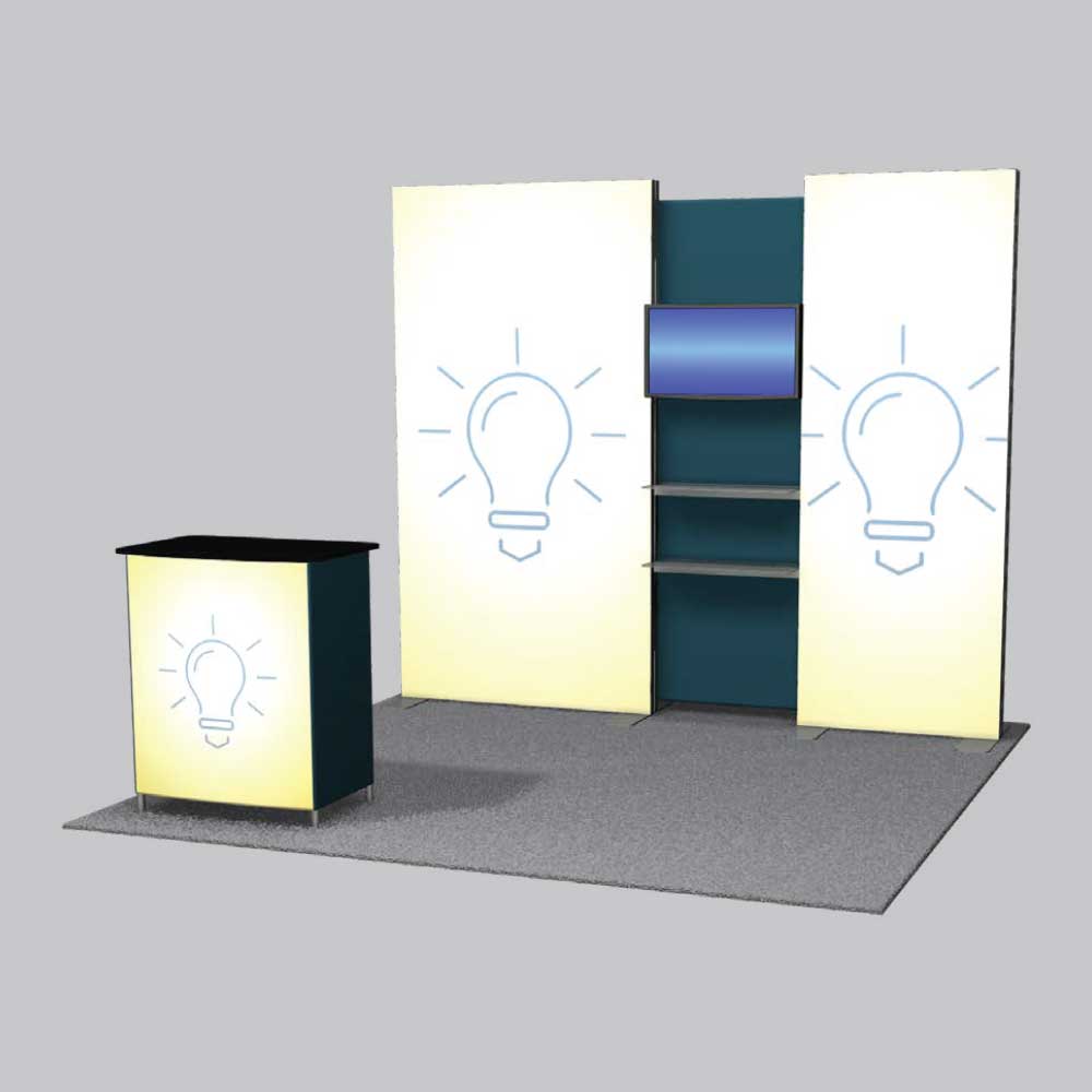 Featherlite Radiant – 10x10 RDT-103 Backlit Display