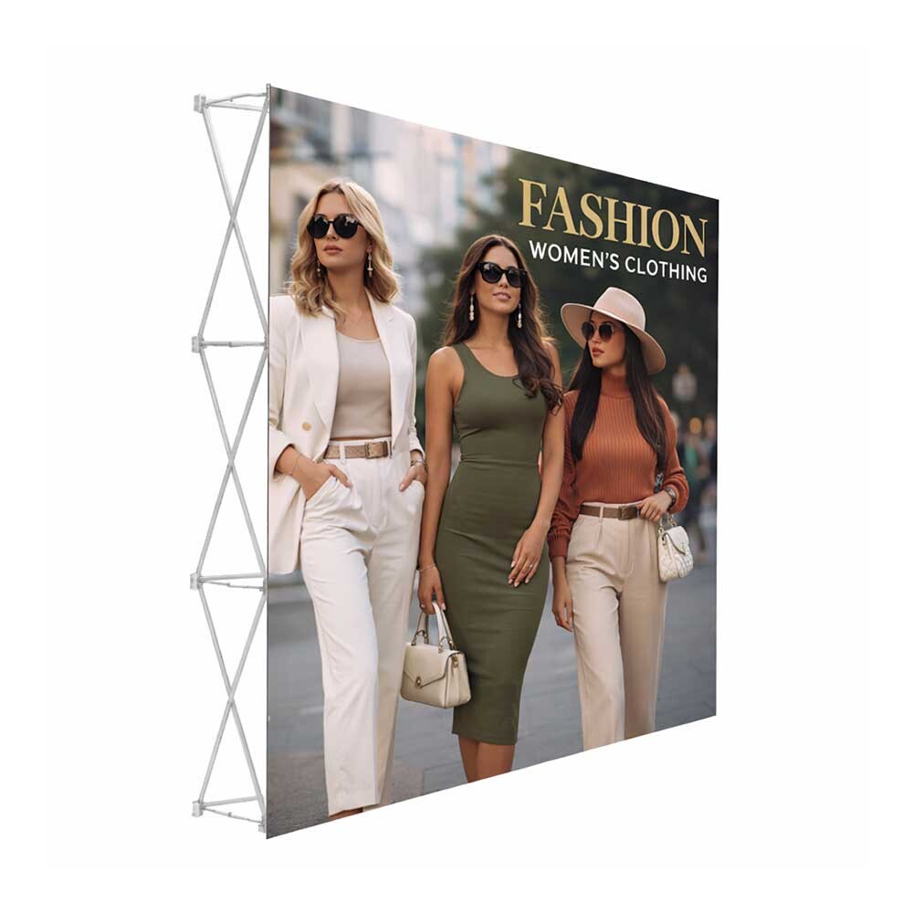 8' Straight Stretch Fabric Trade Show Display - Image 2