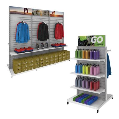 Double-Sided Retail Displays for Product Merchandising