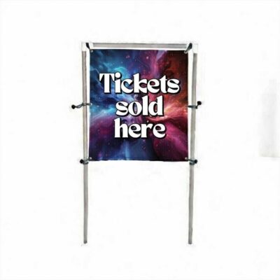 4' x 5' In-Ground Banner Display – Single Sided
