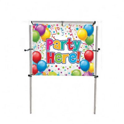 6' x 5' In-Ground Banner Display – Single Sided